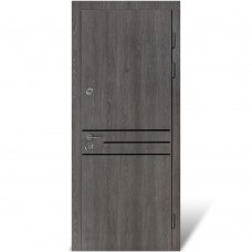 Двері вхідні БУЛАТ К-612 мод. №544 дум немо карбон/дуб немо срібний
