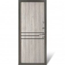 Двері вхідні БУЛАТ К-612 мод. №544 дум немо карбон/дуб немо срібний