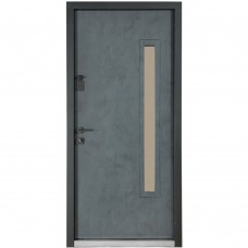 Двері вхідні БУЛАТ Термо House мод. №705/428 антрацит/бетон антрацит