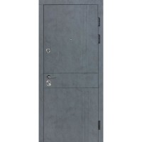 Двері вхідні БУЛАТ Revolut В-606 мод. №250 бетон антрацит/оксид білий
