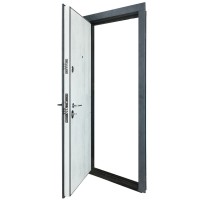 Двері вхідні БУЛАТ Revolut В-606 мод. №250 бетон антрацит/оксид білий