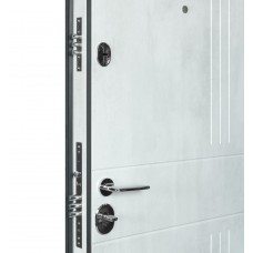 Двери входные БУЛАТ Revolut В-606 мод. №250 бетон антрацит/оксид белый