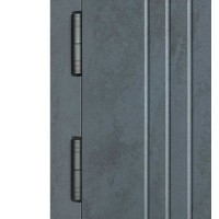 Двері вхідні БУЛАТ Revolut В-606 мод. №250 бетон антрацит/оксид білий