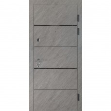 Двери входные БУЛАТ Revolut В-81 мод. №559/191 срез камня/белый матовый гладкий