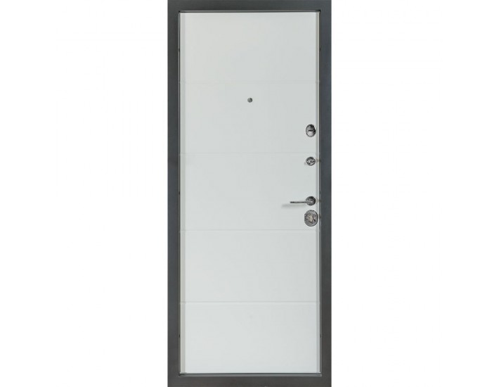 Фото Двері вхідні квартирного типу Revolut В-81 мод. №559/191 зріз каменя/білий матовий гладкий 3