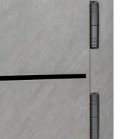 Двері вхідні БУЛАТ Revolut В-81 мод. №559/191 зріз каменя/білий матовий гладкий