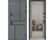 Фото Двері вхідні квартирного типу Ультра мод. №557/607 дзеркало (попелястий металік/сірий шифер) 1
