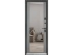 Фото Дверь входная квартирного типа Ультра мод. №557/607 зеркало (пепельный металлик/серый шифер) 3