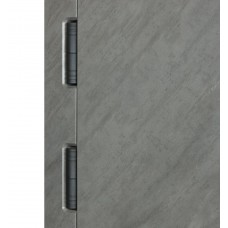 Двери входные БУЛАТ Ультра мод. №540/249 срез камня/белый матовый гладкий