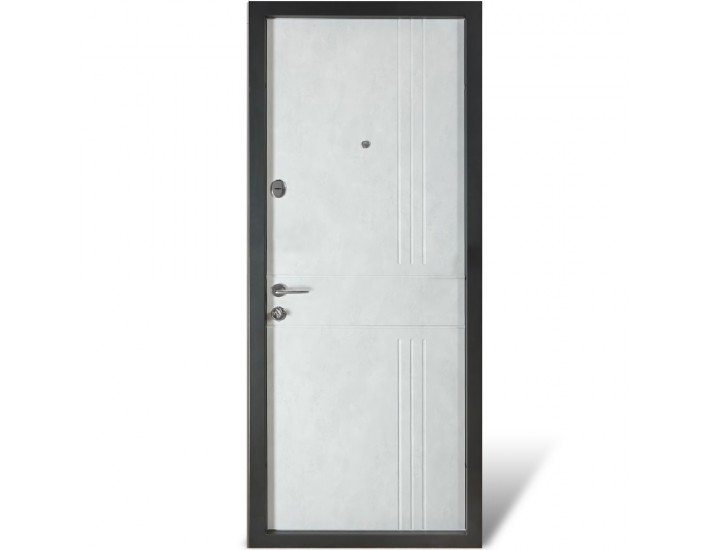 Фото Вхідні двері квартирного типу В-617 мод. №250 бетон антрацит/бетон сніжний 3