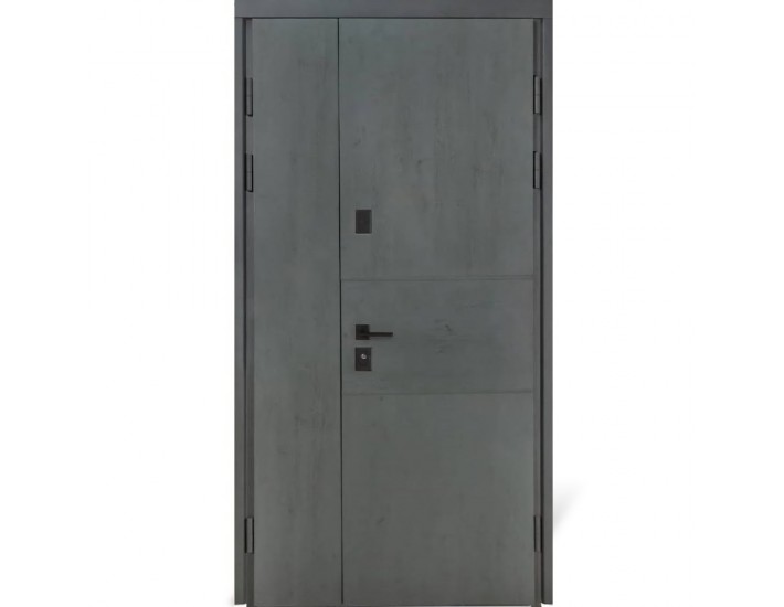 Фото Входная дверь уличного типа Термо House 1200 мод. №703/191 антрацит/бетон антрацит 1