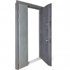 Двері вхідні БУЛАТ Термо House 1200 мод. №703/191 антрацит/бетон антрацит