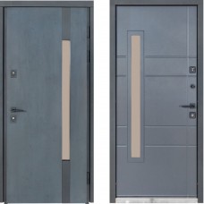 Входная дверь уличного типа Термо House мод. №705/431 темный антрацит
