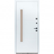 Двери входные БУЛАТ Термо House мод. №705/431 темный антрацит/белый атласный