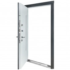 Двери входные БУЛАТ Термо House мод. №705/431 темный антрацит/белый атласный