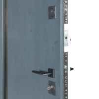 Двери входные БУЛАТ Термо House мод. №705/431 темный антрацит/белый атласный