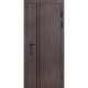 Двери входные БУЛАТ Expert мод. №570/568 дуб дорато темный/олово супермат