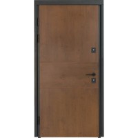 Двери входные БУЛАТ Термо House мод. №703/191 дуб бронза/орех натуральный