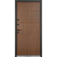 Двери входные БУЛАТ Термо House мод. №703/191 дуб бронза/орех натуральный