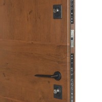 Двери входные БУЛАТ Термо House мод. №703/191 дуб бронза/орех натуральный