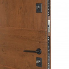 Двери входные БУЛАТ Термо House мод. №703/191 дуб бронза/орех натуральный