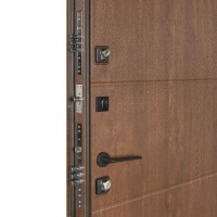 Двери входные БУЛАТ Термо House мод. №703/191 дуб бронза/орех натуральный
