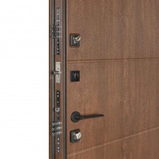 Двери входные БУЛАТ Термо House мод. №703/191 дуб бронза/орех натуральный