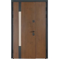 Двери входные БУЛАТ Термо House 1200 мод. №705/428 дуб бронза/орех натуральный
