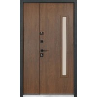 Двери входные БУЛАТ Термо House 1200 мод. №705/428 дуб бронза/орех натуральный