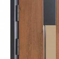 Двери входные БУЛАТ Термо House 1200 мод. №705/428 дуб бронза/орех натуральный