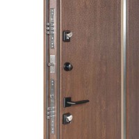 Двери входные БУЛАТ Термо House 1200 мод. №705/428 дуб бронза/орех натуральный