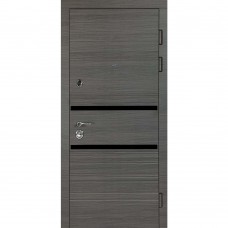 Двери входные БУЛАТ К-8 мод. №514/191 венге горизонт серый/дуб пломбир