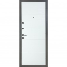 Двери входные БУЛАТ К-8 мод. №514/191 венге горизонт серый/дуб пломбир