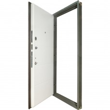 Двери входные БУЛАТ К-8 мод. №514/191 венге горизонт серый/дуб пломбир