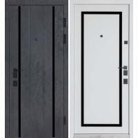 РАСПРОДАЖА! Булат Термо Олимп, модель №575/568 оксид черный/белый матовый, 850мм правый (двери с витрины)