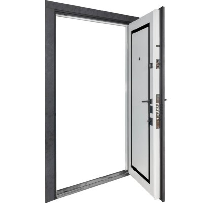 РОЗПРОДАЖ! Булат Термо Олімп, модель №575/568 оксид чорний/білий матовий, 850мм праві (двері з вітрини)