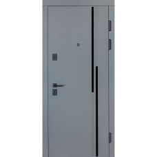 Двери входные БУЛАТ Термо Ультра мод. №567/гладкая хром/белый матовый