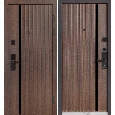 Входные двери БУЛАТ Електро модель 566 Дримвуд темный Безключевой доступ