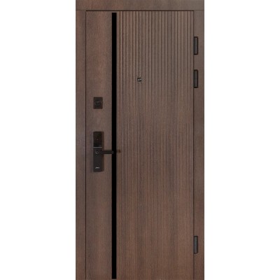 Входные двери БУЛАТ Електро модель 566 Дримвуд темный Безключевой доступ