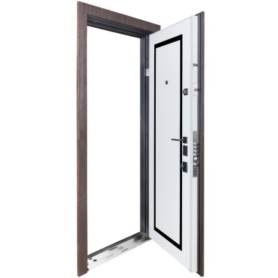 Входные двери БУЛАТ Expert модель 570/568 Дуб дорадо темный/Олово супермат