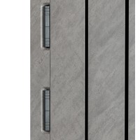 Двері вхідні БУЛАТ Fortezza модель 563/556 Зріз каменю/Сірий шифер