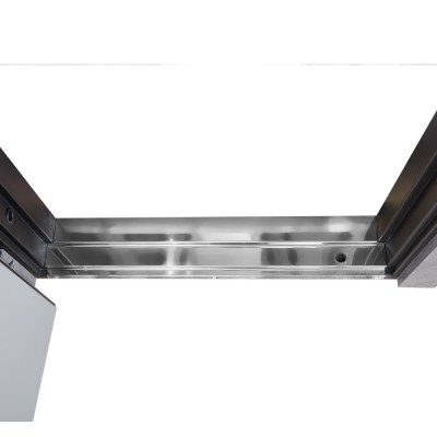 Вхідні двері БУЛАТ Fortezza модель 563/556 Зріз каменю/Сірий шифер