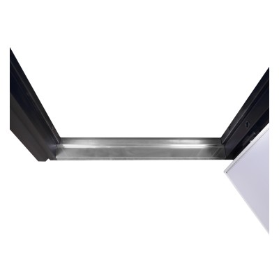 Входные двери БУЛАТ Котедж модель 710/265 Metalic anthracite/Белый атласный