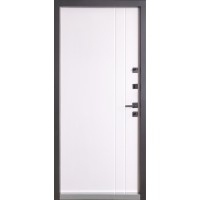 Двери входные БУЛАТ Котедж модель 710/265 Metalic anthracite/Белый атласный