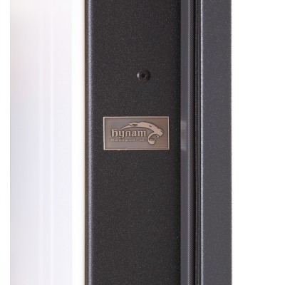 Входные двери БУЛАТ Котедж модель 710/265 Metalic anthracite/Белый атласный