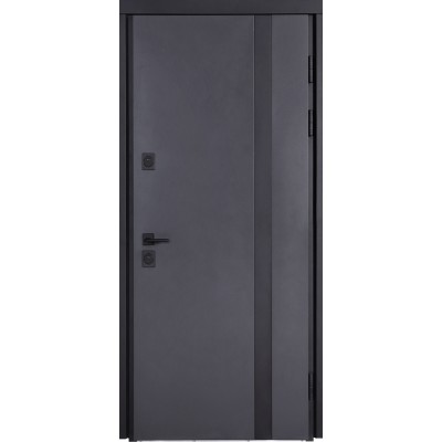 Входные двери БУЛАТ Котедж модель 710/265 Metalic anthracite/Антрацит серый