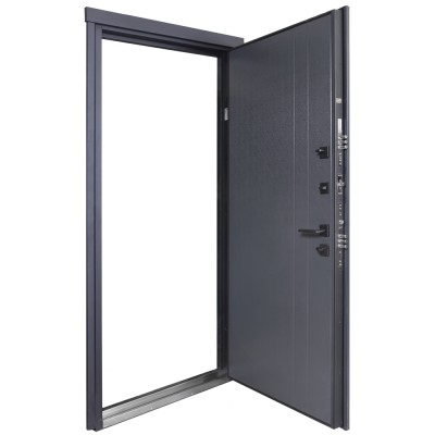 Входные двери БУЛАТ Котедж модель 710/265 Metalic anthracite/Антрацит серый