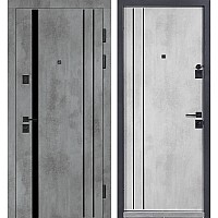 Двери входные БУЛАТ Статус модель 549/551 Оксид темный/Оксид светлый