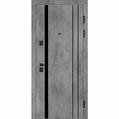 Вхідні двері БУЛАТ Статус модель 549/551 Оксид темний/Оксид світлий