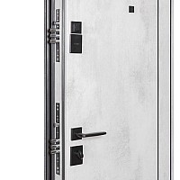 Двери входные БУЛАТ Статус модель 549/551 Оксид темный/Оксид светлый